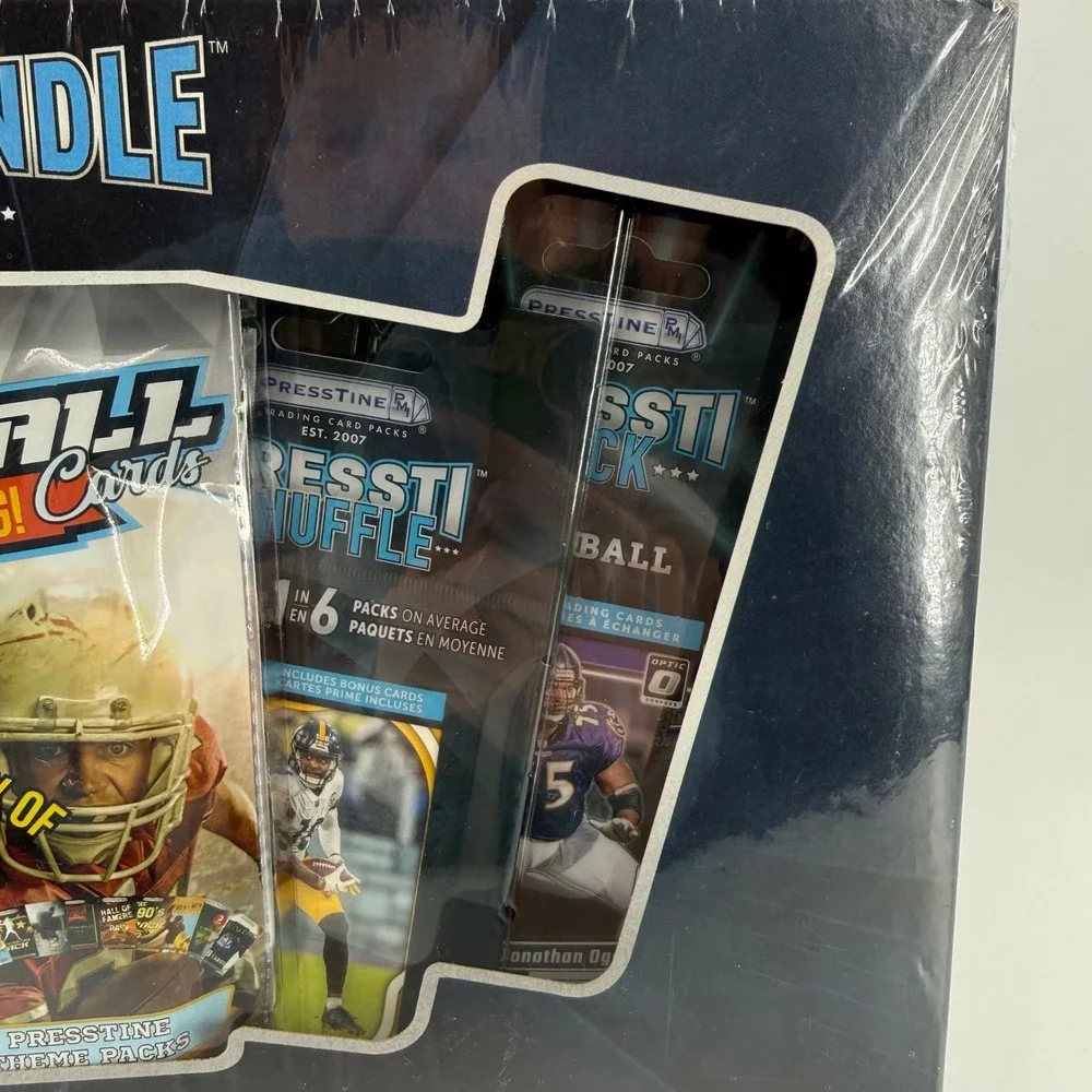 PRESTIBUNDLE FOOTBALL TRADING‎ CARD PACKS BOX 50+ CARDS GUARANTEED NEW SEALED